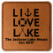 Live Love Lake Leatherette Patches - Square