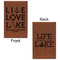 Live Love Lake Leatherette Sketchbooks - Small - Double Sided - Front & Back View