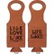 Lake House Quotes and Sayings Leatherette Wine Tote Double Sided - Front and Back