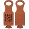 Lake House Quotes and Sayings Leatherette Wine Tote Single Sided - Front and Back
