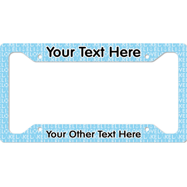 Custom Live Love Lake License Plate Frame - Style A (Personalized)