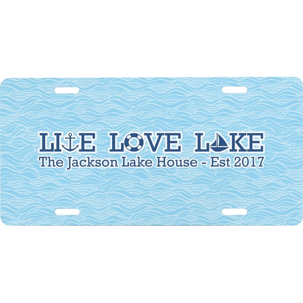 Custom Live Love Lake Front License Plate (Personalized)