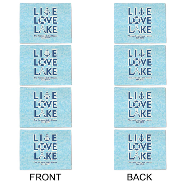 Live Love Lake Linen Placemat - APPROVAL Set of 4 (double sided)
