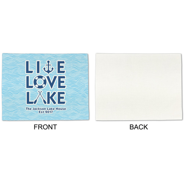 Live Love Lake Linen Placemat - APPROVAL Single (single sided)