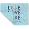 Live Love Lake Double-Sided Linen Placemat - Single w/ Name or Text