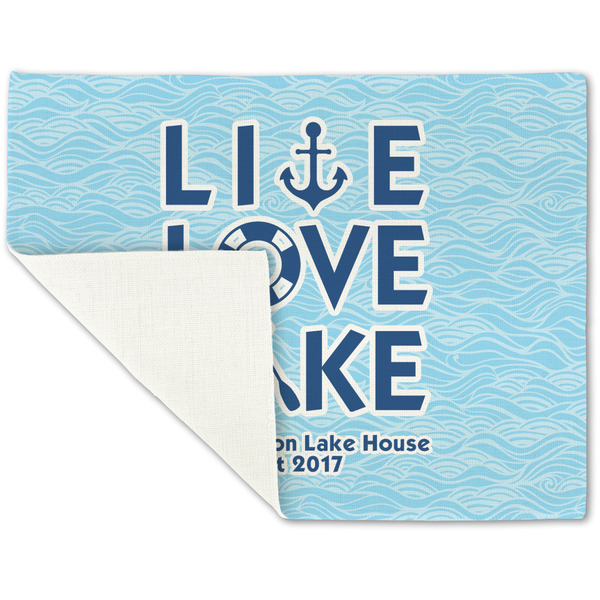 Live Love Lake Linen Placemat - Folded Corner (single side)