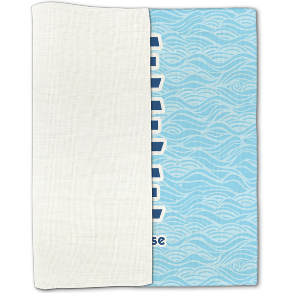 Live Love Lake Linen Placemat - Folded Half