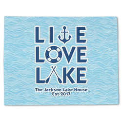 Live Love Lake Single-Sided Linen Placemat - Single w/ Name or Text