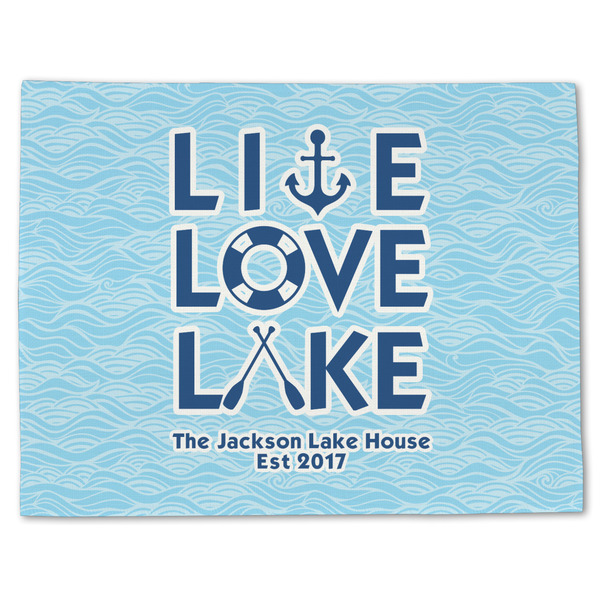 Live Love Lake Linen Placemat - Front