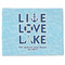 Live Love Lake Single-Sided Linen Placemat - Single w/ Name or Text