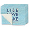 Live Love Lake Single-Sided Linen Placemat - Set of 4 w/ Name or Text