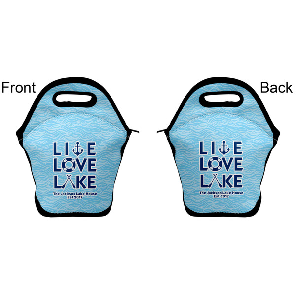 Live Love Lake Lunch Bag - Front and Back