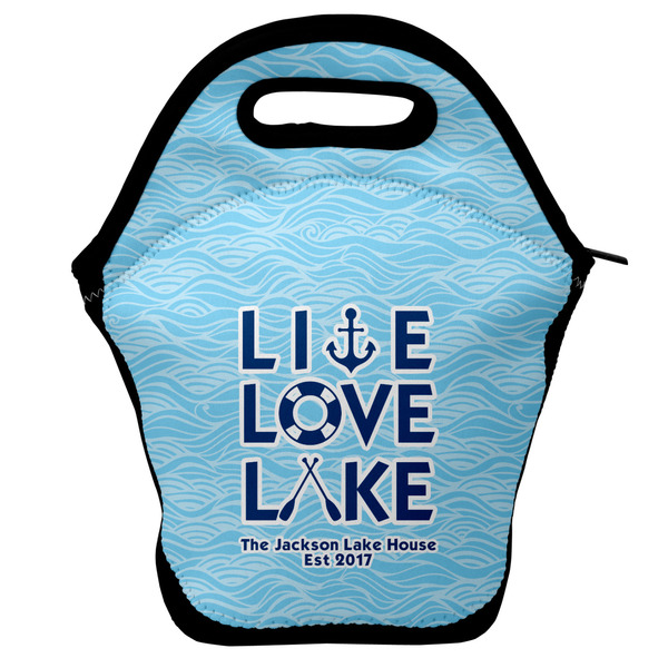 Custom Live Love Lake Lunch Bag w/ Name or Text