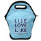 Live Love Lake Lunch Bag - Front