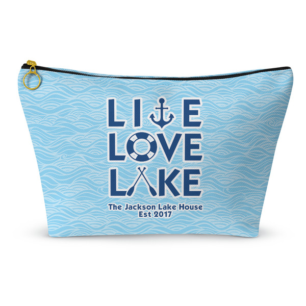 Custom Live Love Lake Makeup Bag - Large - 12.5"x7" (Personalized)