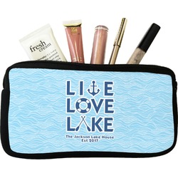 Live Love Lake Makeup / Cosmetic Bag - Small (Personalized)