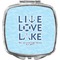 Live Love Lake Compact Makeup Mirror (Personalized)