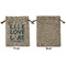 Live Love Lake Medium Burlap Gift Bag - Front Approval
