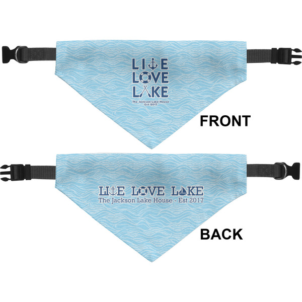 Live Love Lake Medium Dog Bandana Approval