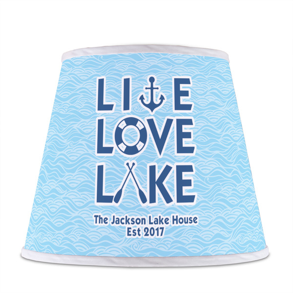 Live Love Lake Poly Film Empire Lampshade - Front View