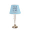 Live Love Lake Poly Film Empire Lampshade - On Stand