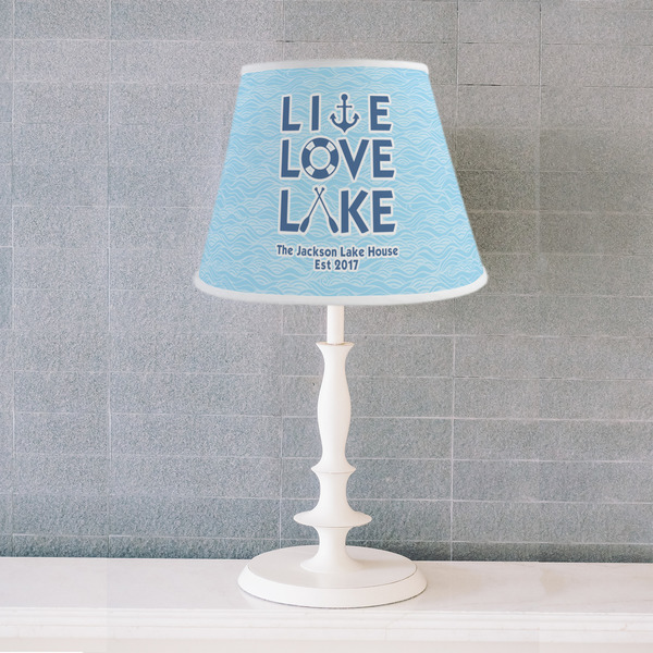 Live Love Lake Poly Film Empire Lampshade - Lifestyle