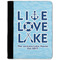 Live Love Lake Notebook Padfolio w/ Name or Text