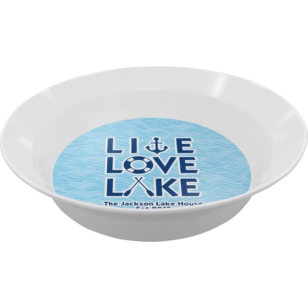 Custom Live Love Lake Melamine Bowl - 12 oz (Personalized)
