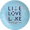 Live Love Lake Melamine Plate 8 inches