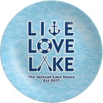 Live Love Lake Melamine Plate (Personalized)