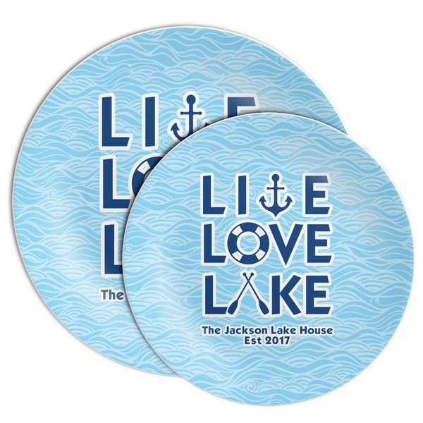 Live Love Lake Melamine Plates - PARENT/MAIN