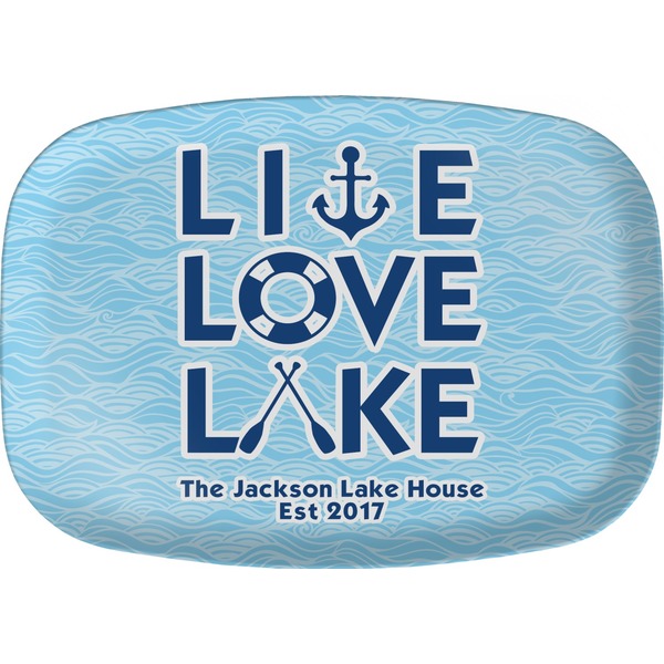 Custom Live Love Lake Melamine Platter (Personalized)