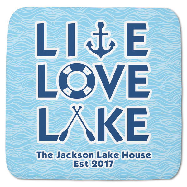 Custom Live Love Lake Memory Foam Bath Mat - 48"x48" (Personalized)