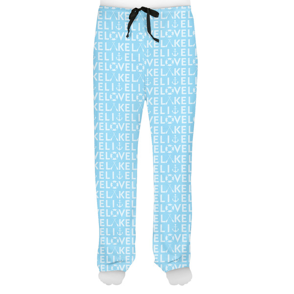 Live Love Lake Men's Pjs Front - on model