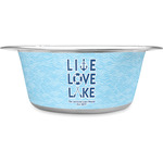 Live Love Lake Stainless Steel Dog Bowl - Large (Personalized)