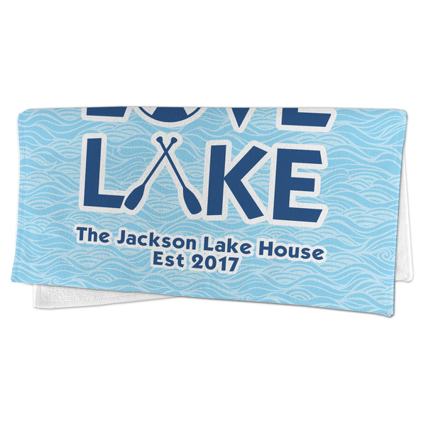 Live Love Lake Microfiber Dish Rag - FOLDED (half)