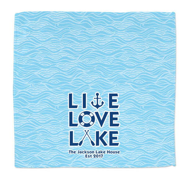 Custom Live Love Lake Microfiber Dish Rag (Personalized)