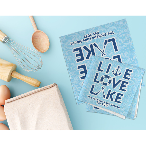 Live Love Lake Microfiber Dish Rag - LIFESTYLE