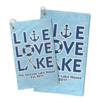 Live Love Lake Microfiber Golf Towel (Personalized)