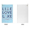 Live Love Lake Microfiber Golf Towels - APPROVAL