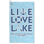 Live Love Lake Microfiber Golf Towel - Large (Personalized)