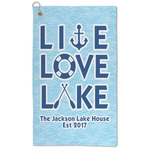 Live Love Lake Microfiber Golf Towel (Personalized)