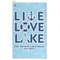 Live Love Lake Microfiber Golf Towels - FRONT