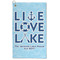 Live Love Lake Microfiber Golf Towel (Personalized)