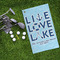 Live Love Lake Microfiber Golf Towels - LIFESTYLE