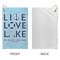 Live Love Lake Microfiber Golf Towels - Small - APPROVAL