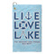 Live Love Lake Microfiber Golf Towel - Small (Personalized)