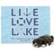 Live Love Lake Dog Blanket - Large (Personalized)
