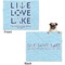 Live Love Lake Microfleece Dog Blanket - Large- Front & Back