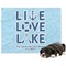 Live Love Lake Dog Blanket - Regular (Personalized)